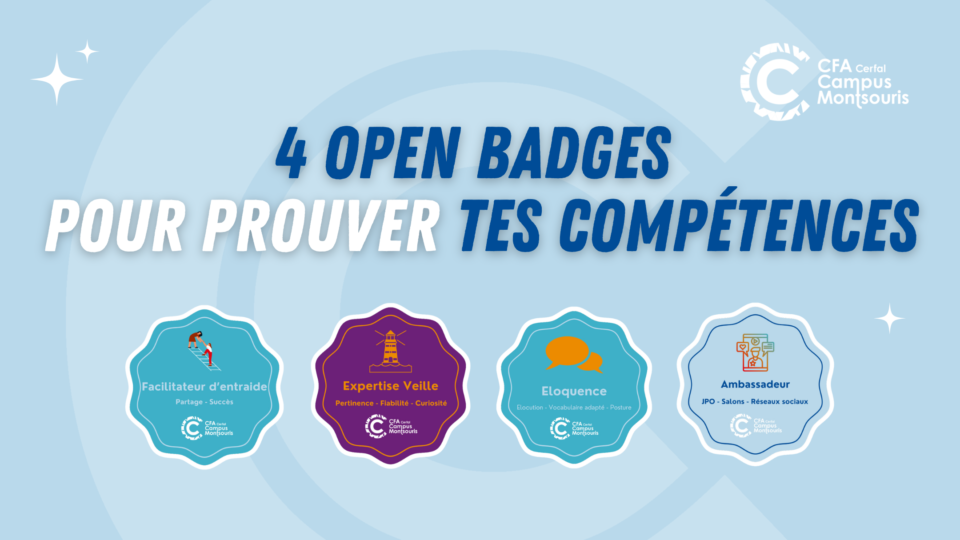 Valorise tes compétences avec les Open Badges du Campus Montsouris